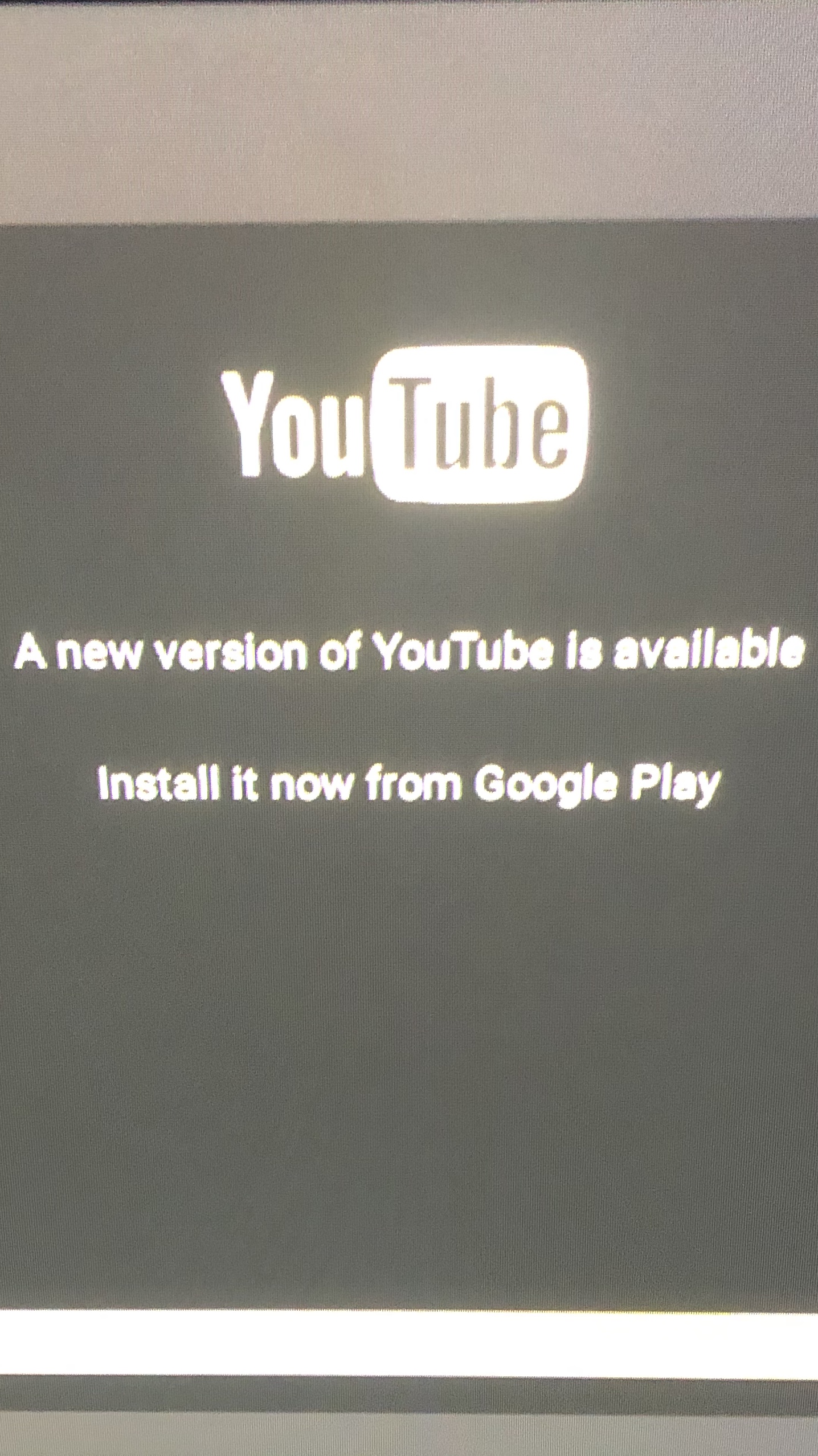 Youtube App update not compatible with Android 7.1.2 Android TV X96