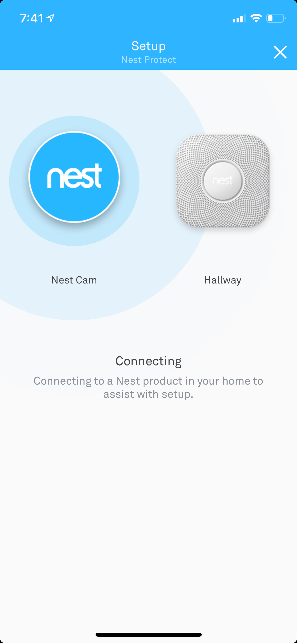My Nest Protect Smoke/CO Detector won't connect to my (new) Comcast