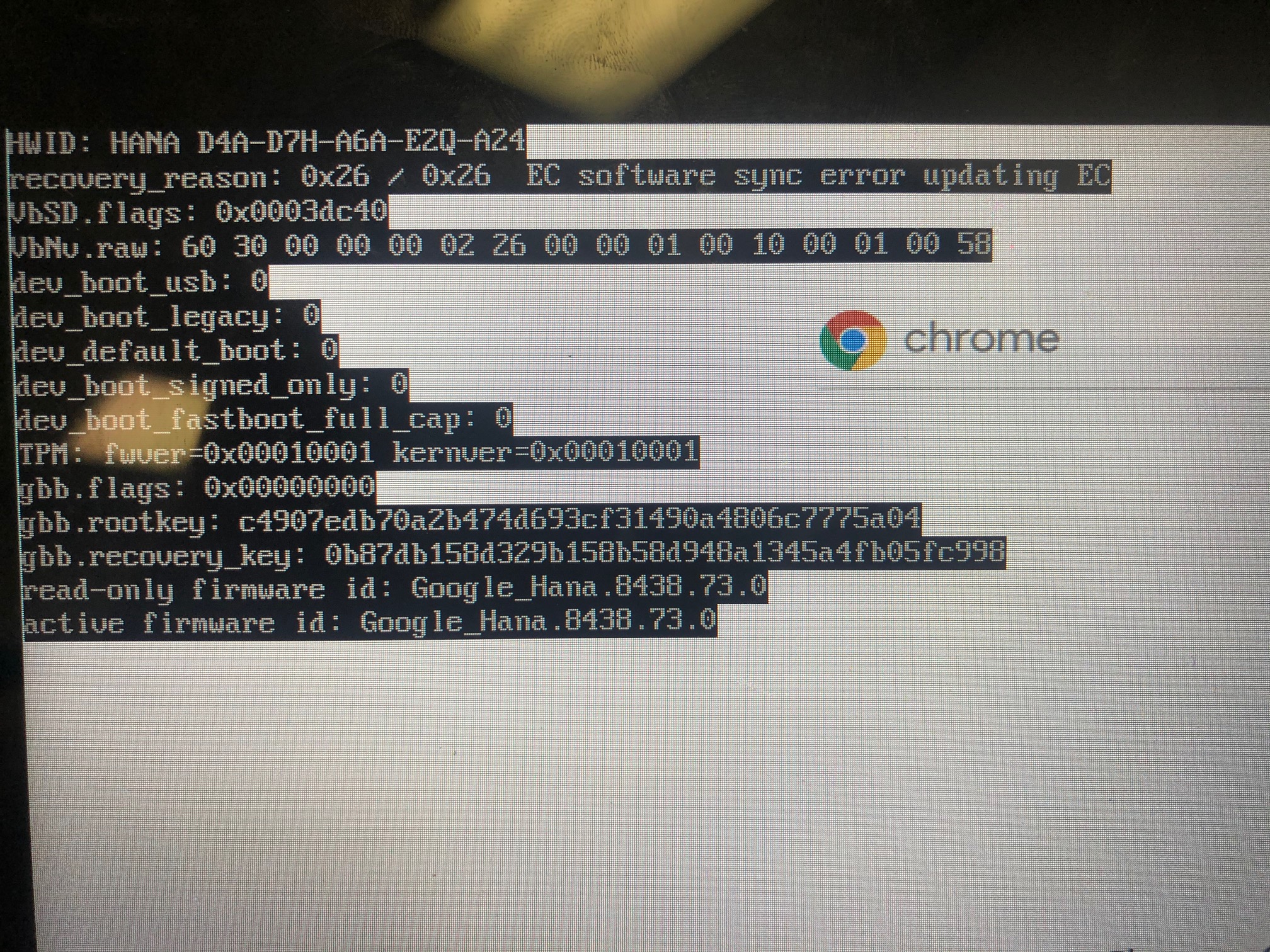 Lenovo N23 Yoga OS Missing, Black screen upon inserting recovery media