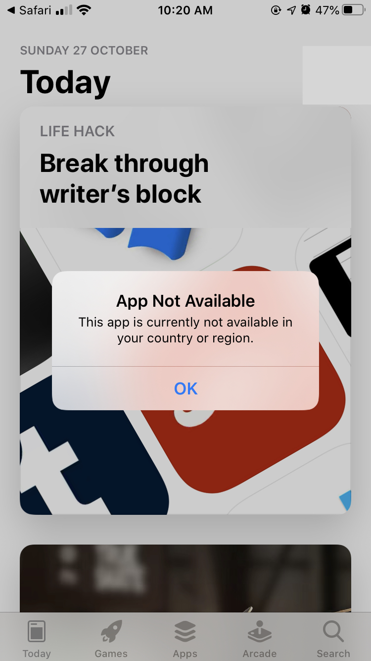 How to get an app not available in your country vehiclewes