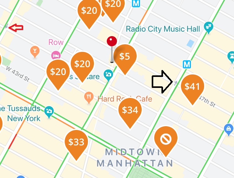 How to display only traffic arrows(without red, green or orange) on