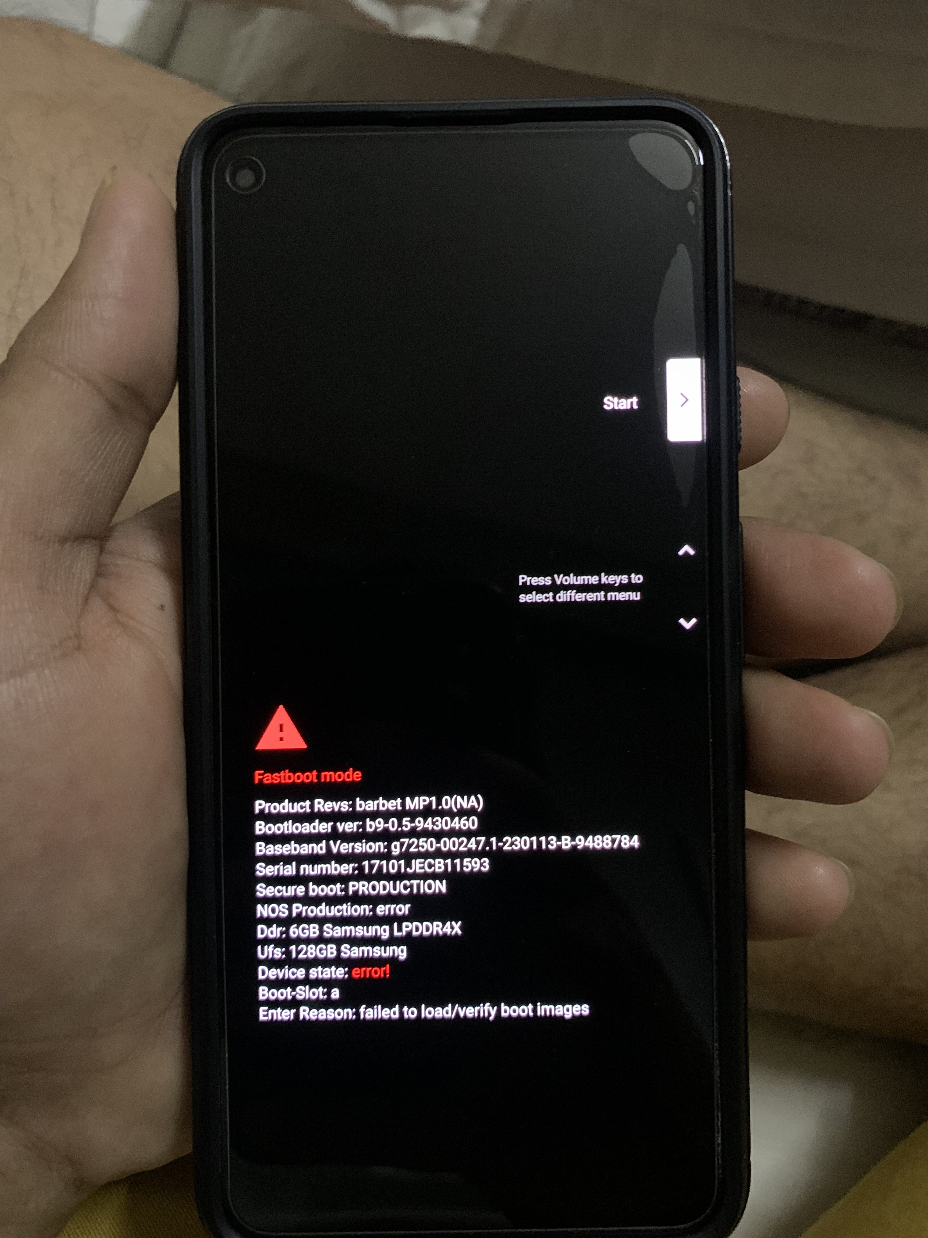 Google Pixel 5a stuck on Fast Boot mode - Google Pixel Community