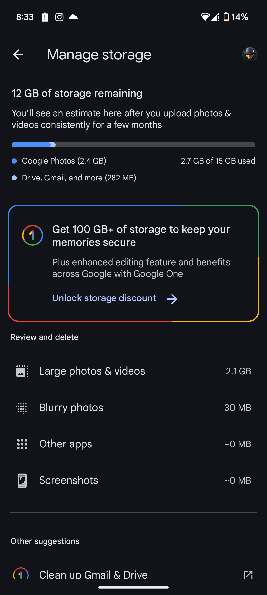 I have a pixel 7 but I don&rsquo;t have access to unlimited cloud 