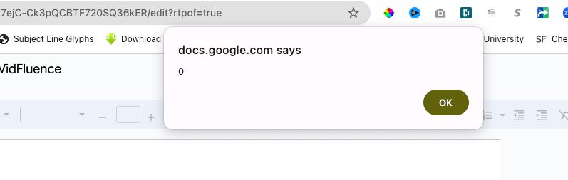 Website says 0&rdquo; popup error on Chrome browser - Google Chrome 