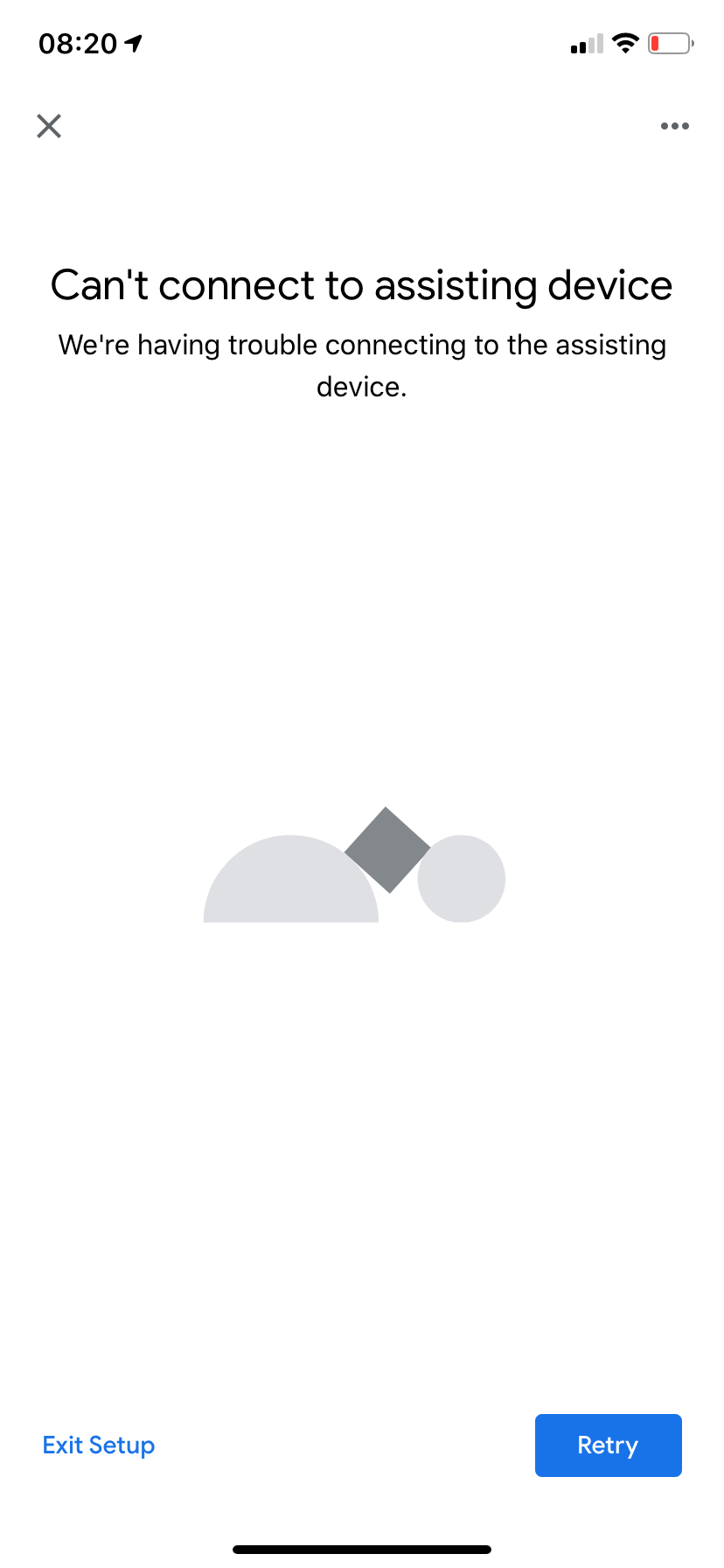 Can’t connect to google nest home hub camera (connecting to assisting