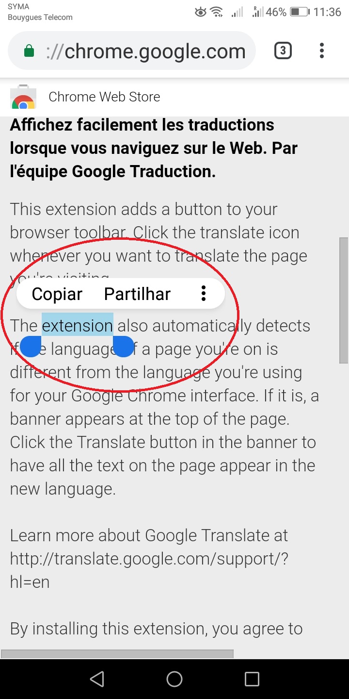 Clicking two times on a word for translating Google Translate Community