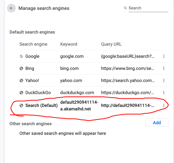 How to remove unwanted search engines (that set themselves as 