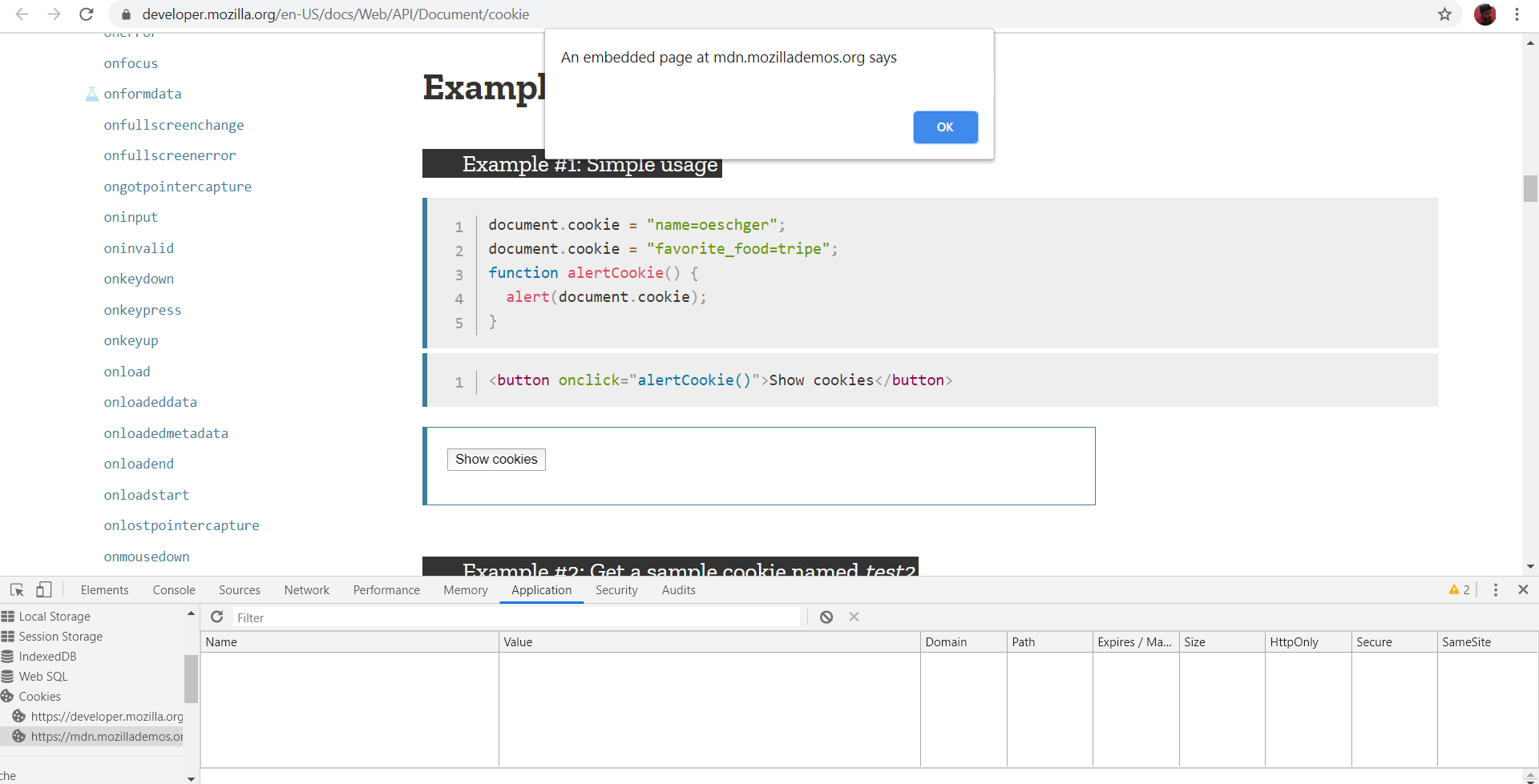 document.cookie is not working with iframe, Windows 10, Chrome 80.0