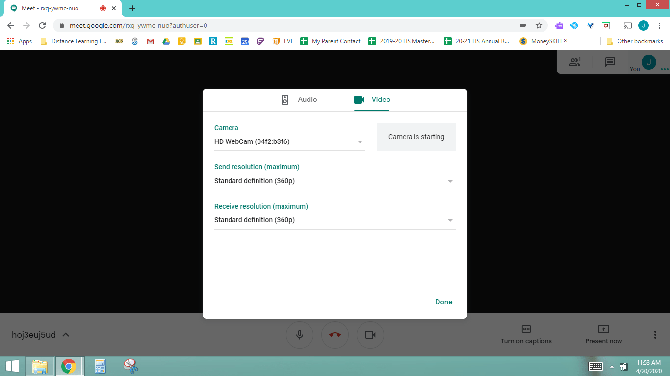 Need help getting my camera to work in Google Meet Google Meet Community