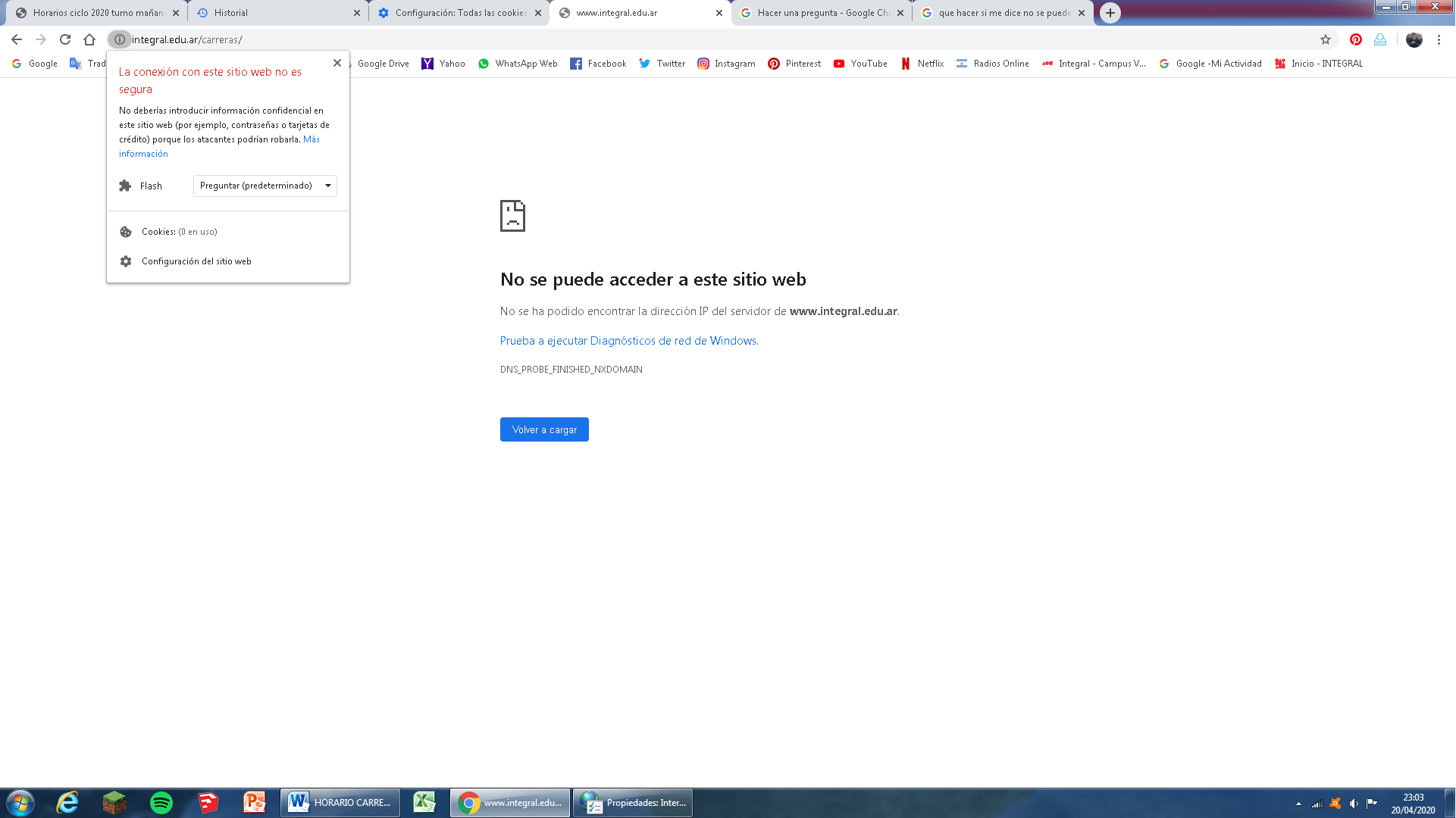 ¿Cómo solucionar el problema "no se puede acceder a este