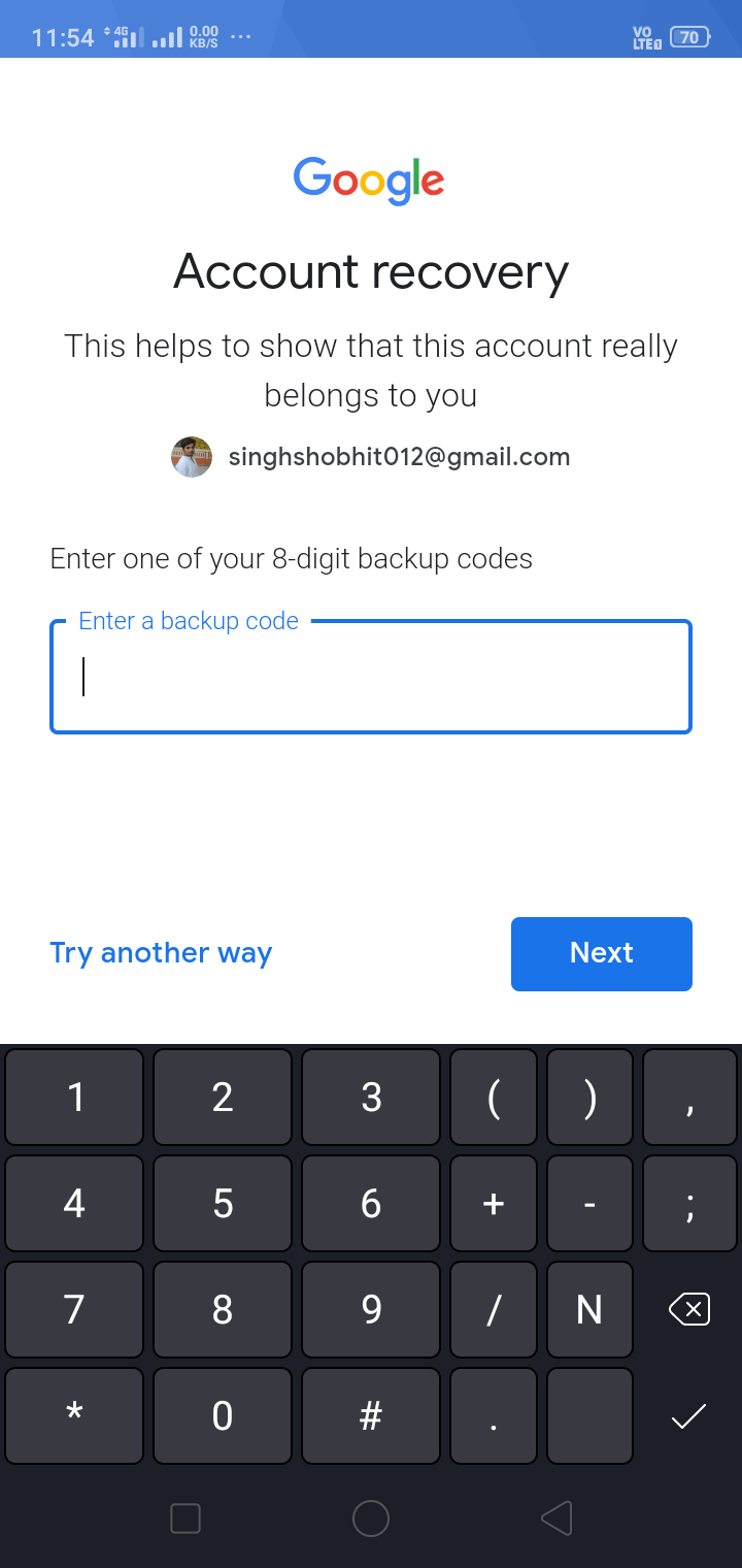 8 Digit Backup Code For Gmail cloudshareinfo