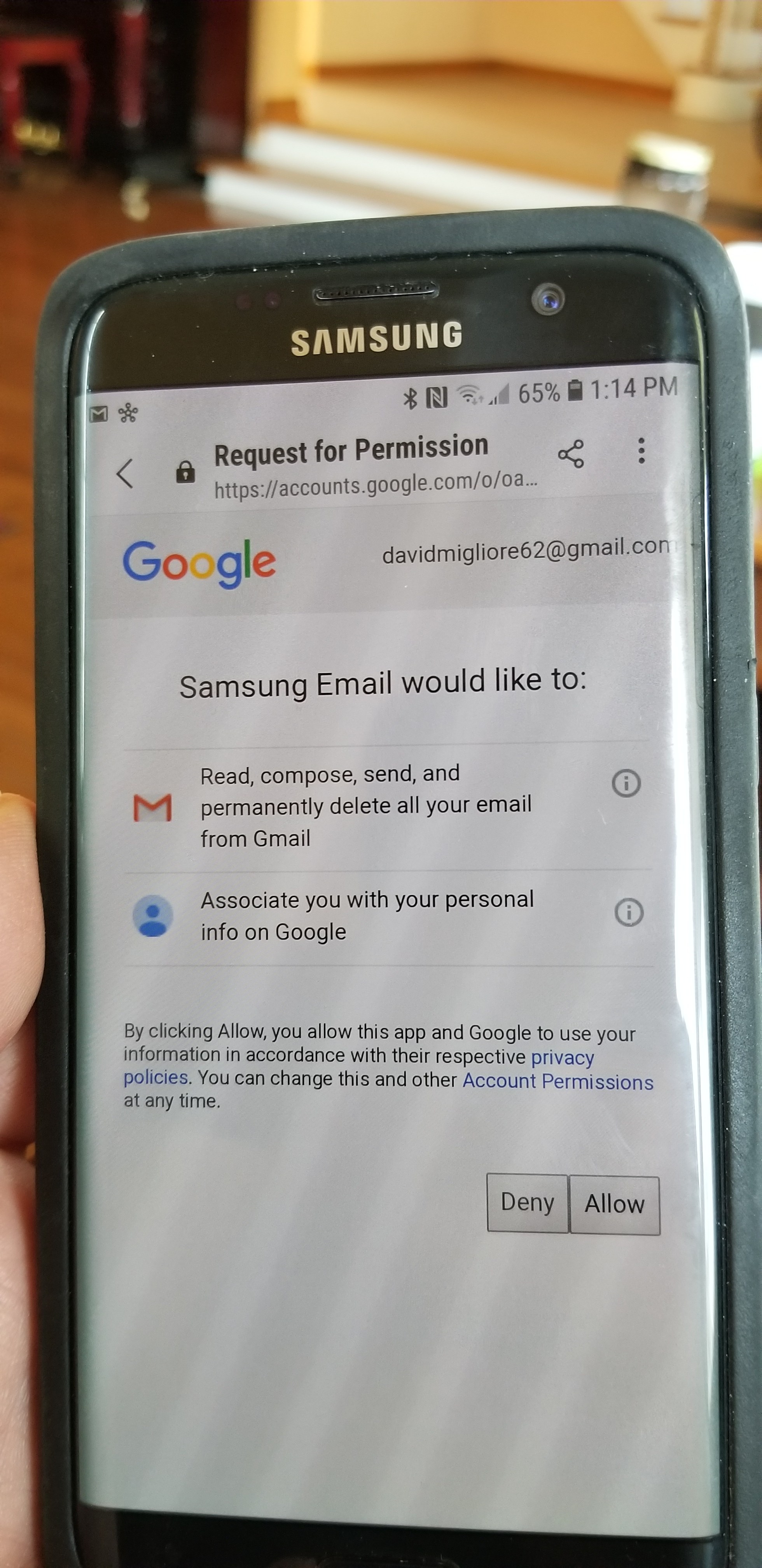Gmail Not Receiving Emails Samsung GAMILQ