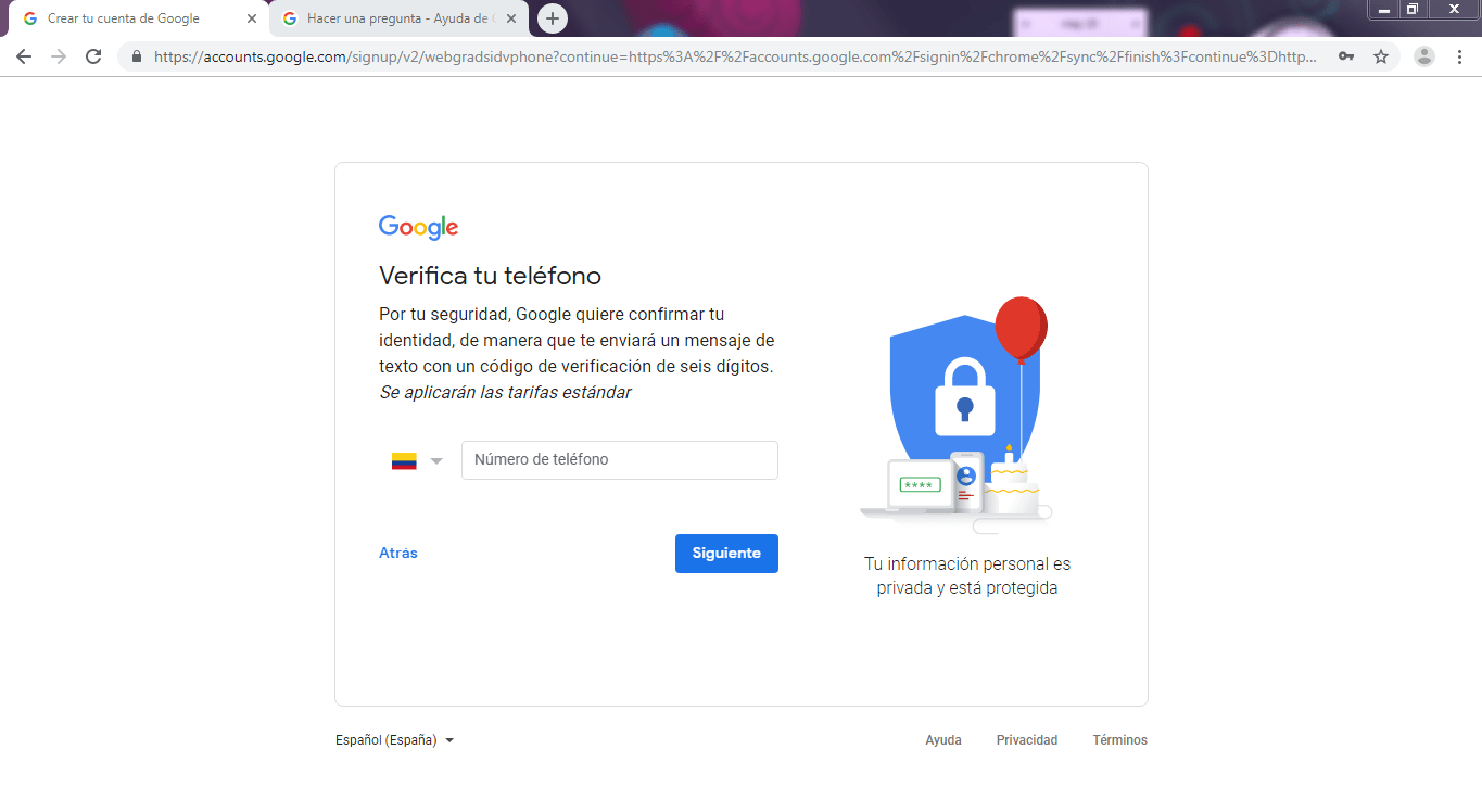 cuando cree mi cuenta google Comunidad de Cuenta de Google