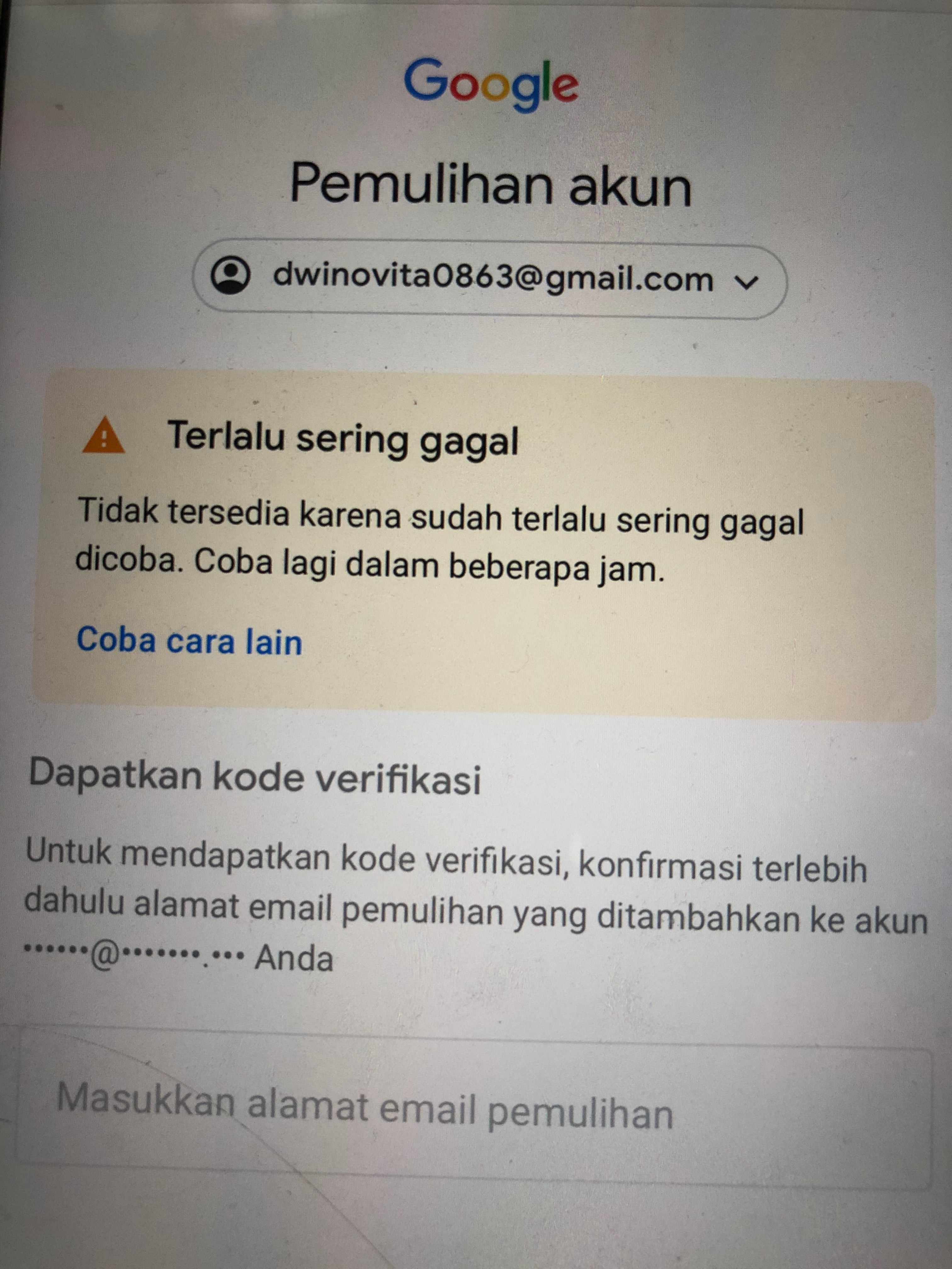 akun email dicuri - Komunitas Akun Google