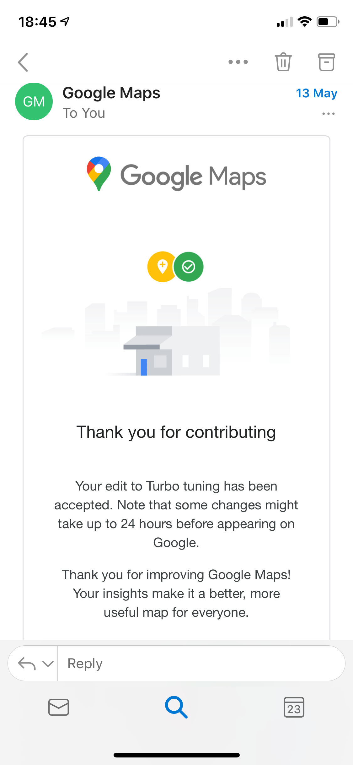 How can I remove a random business showing on my home address? All