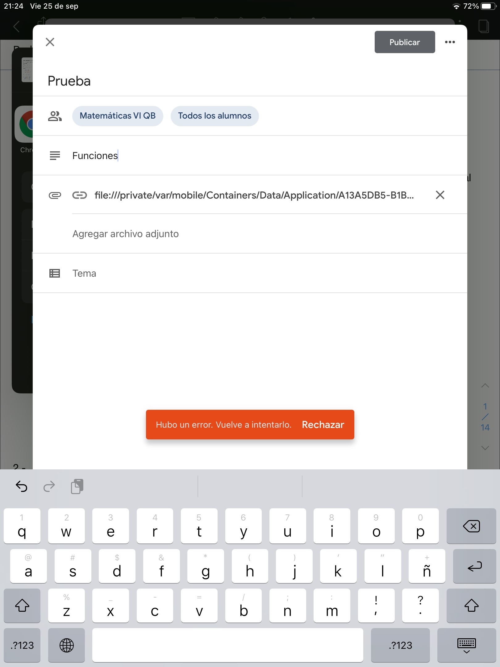 Something Went Wrong Google Classroom Error Image Answers To