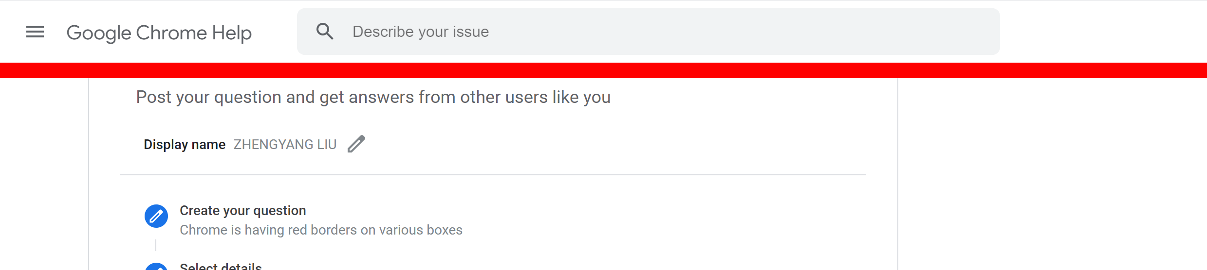 Chrome is having red borders on various boxes Google Chrome Community