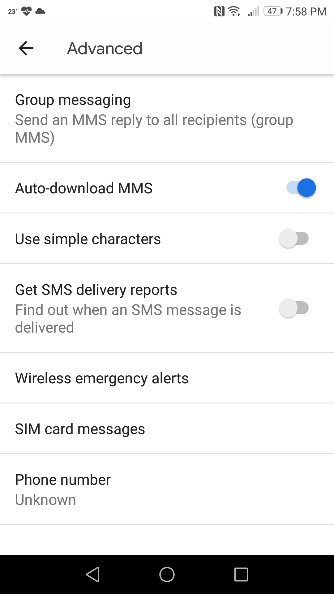 Phone number keeps changing to "unknown" Messages Community