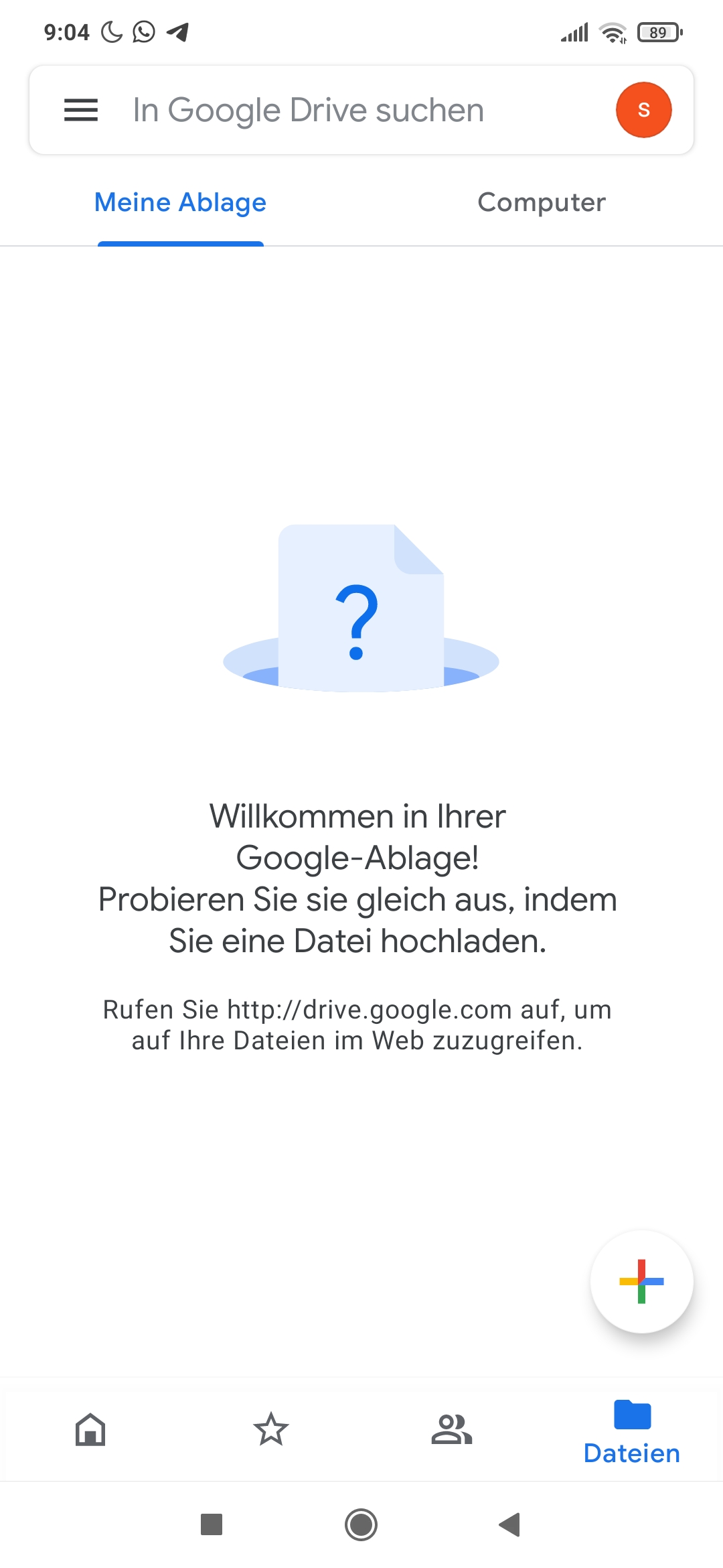 Google Drive Speicherplatz angeblich voll empfange keine Mails mehr