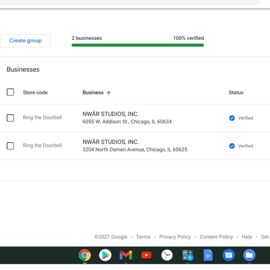 Multiple Locations Not Showing Up Together Under the Same Company Name