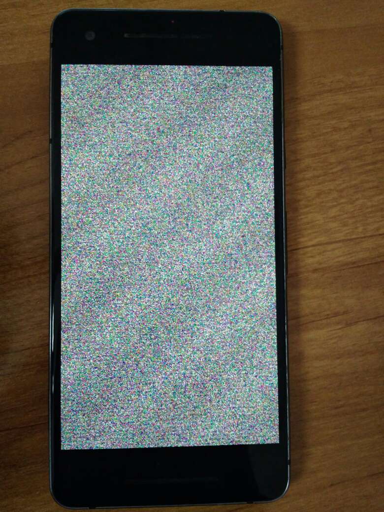 How to fix problem with static screen (white noise) on Pixel 2