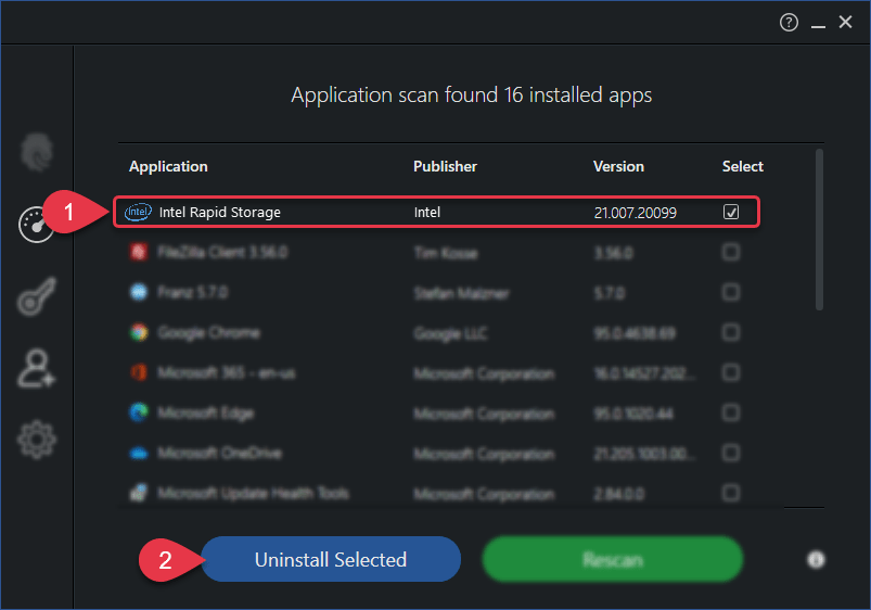 Intel Rapid Storage Error Scanguard