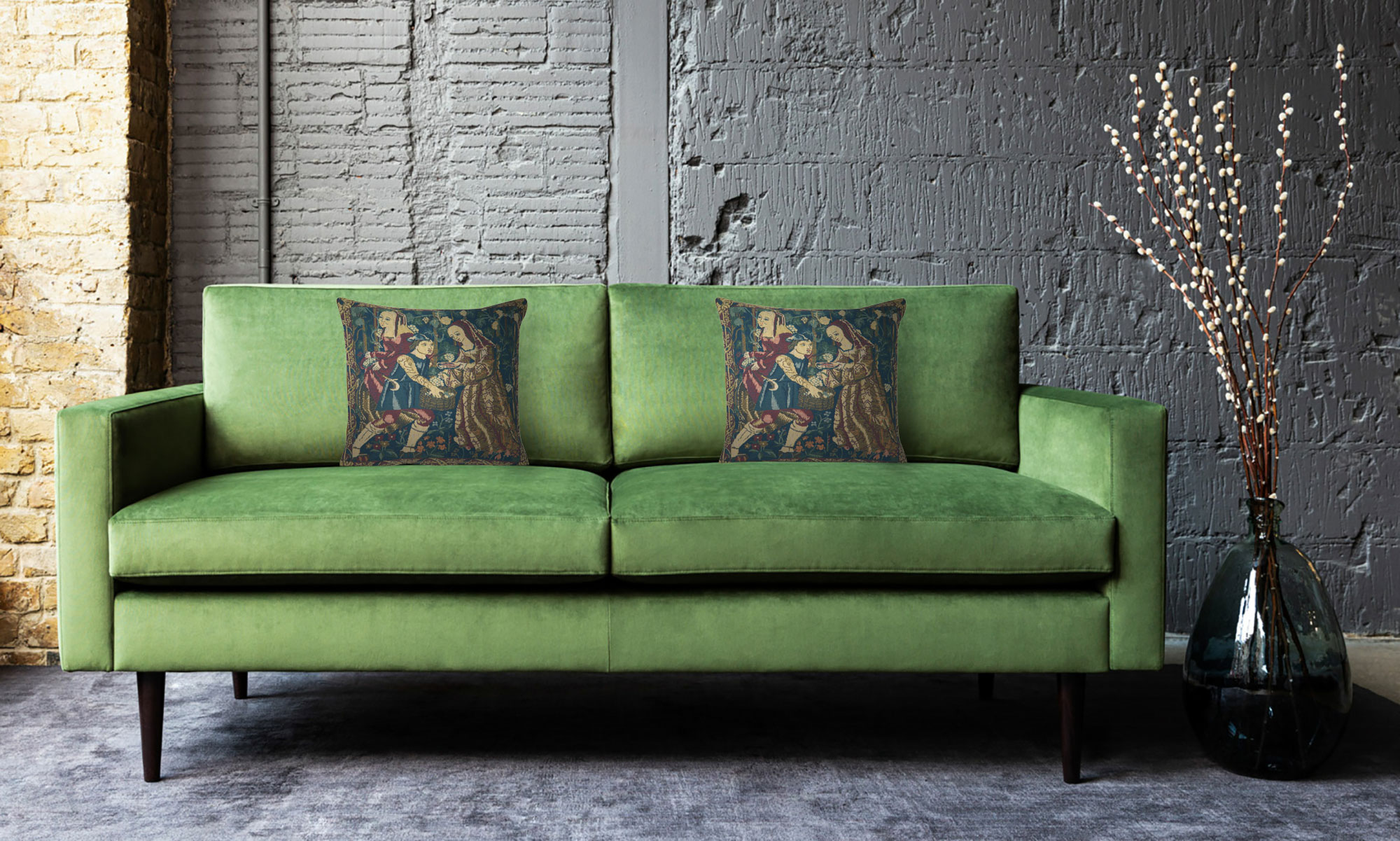 Wine Making I Belgian Cushion Cover 14 in. x 14 in. Cotton by