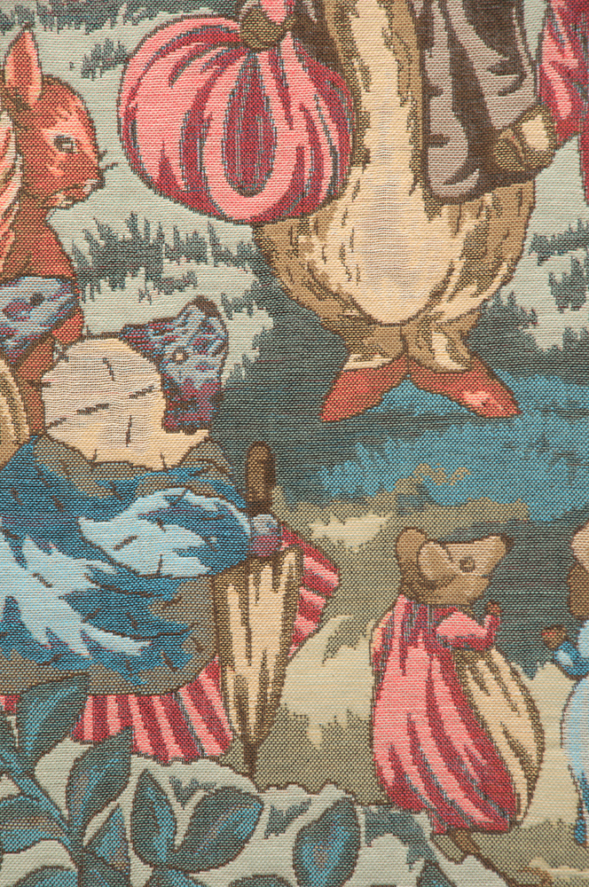 Beatrix Potter I Belgian Throw 58 in. x 58 in. Cotton by Beatrix