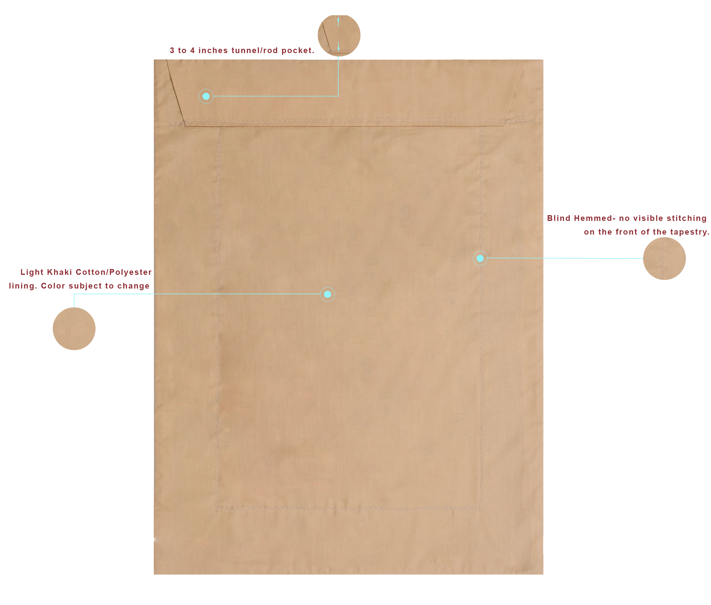 Greek Madonna Italian Tapestry 17 in. x 26 in. Cotton/Viscose