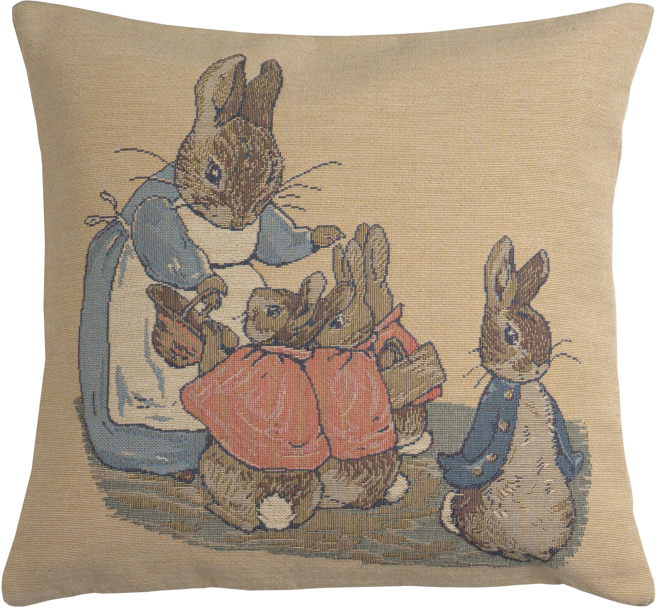 Mrs. Rabbit Beatrix Potter Small Belgian Cushion Cover Charlotte Home