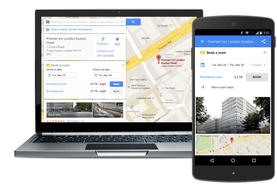 Premier Inn captures 40 more bookings from new customers with Google