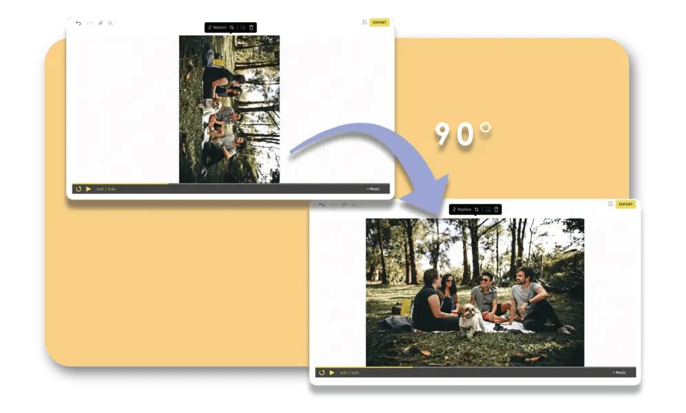 Rotate Video Online Convert Horizontal Video to Vertical Typito