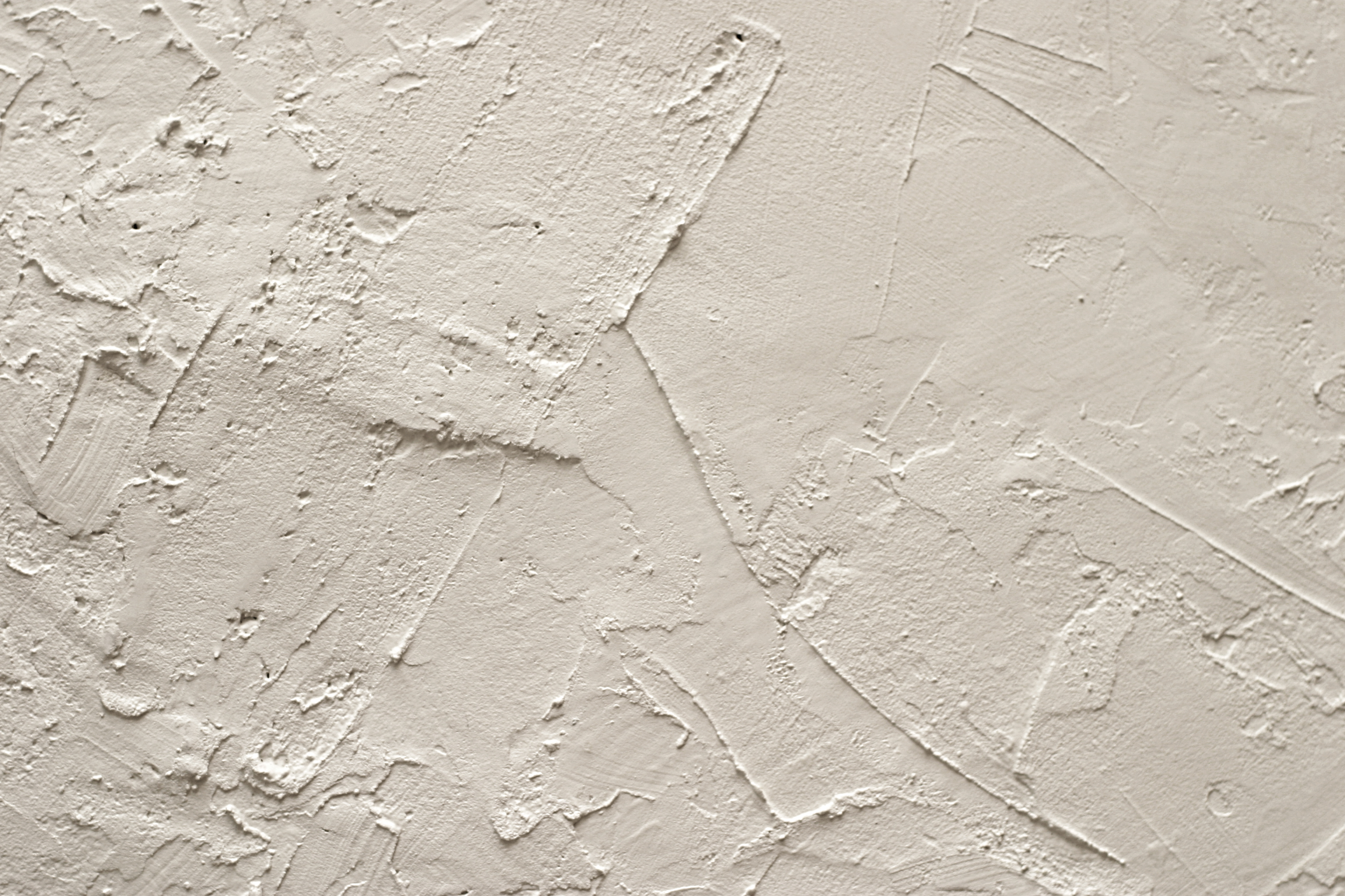Free white plaster structure L+T structure