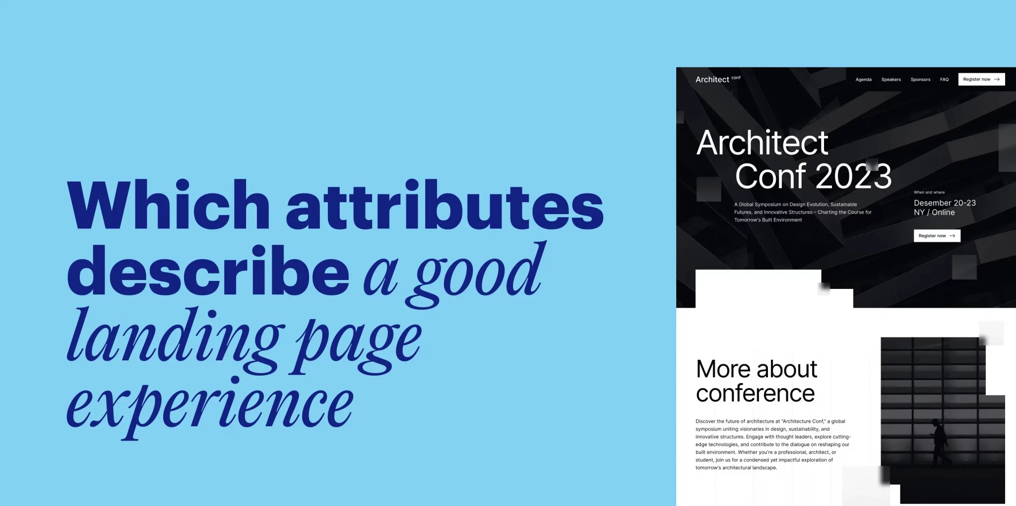 Which Attributes Describe a Good Landing Page Experience