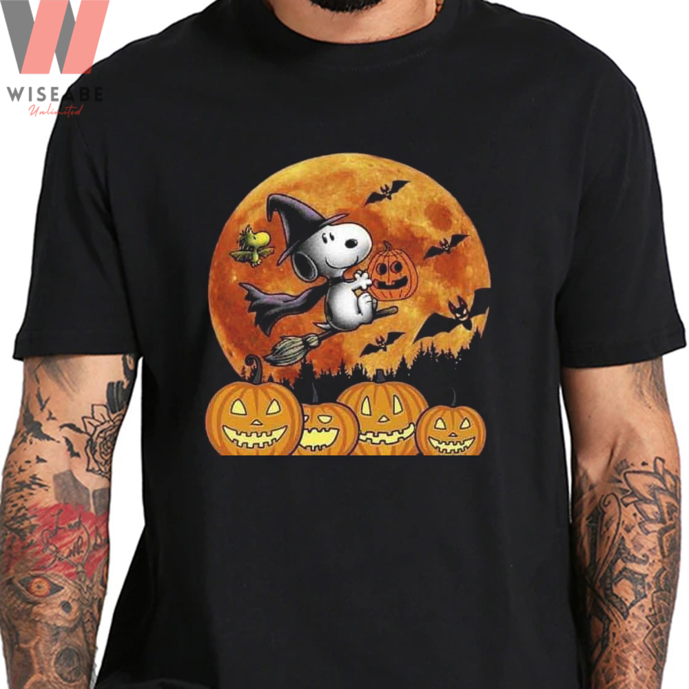 Unique Snoopy Witch And Pumpkin Peanuts Halloween Shirt Wiseabe Apparels
