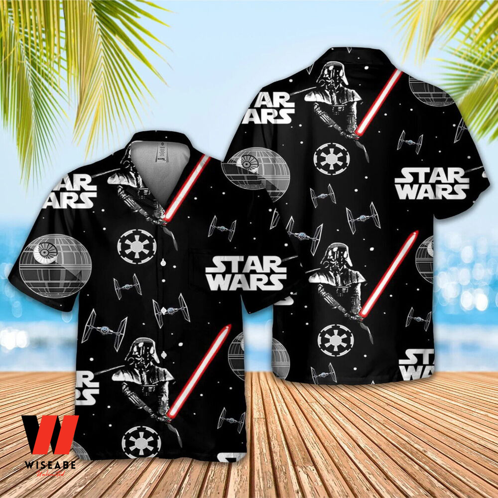 Cheap Dark Vader Star Wars Hawaiian Button Up Shirt, Cheap Star Wars