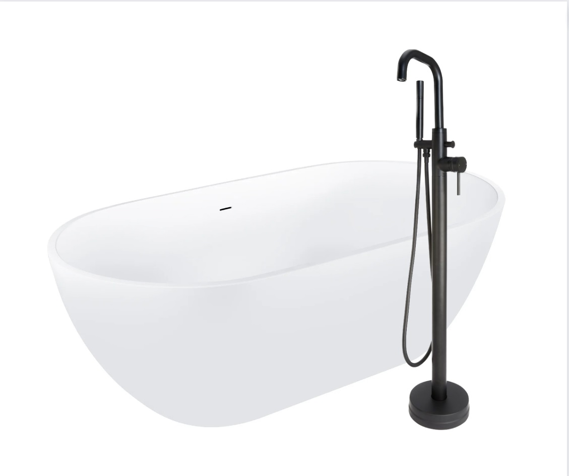 Form Bath & Freestanding Bath Tap Set Matt Black Get My Taps