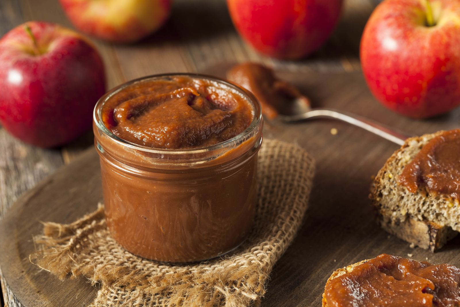 SugarFree Slow Cooker Spiced Apple Butter Recipe (Vegan)