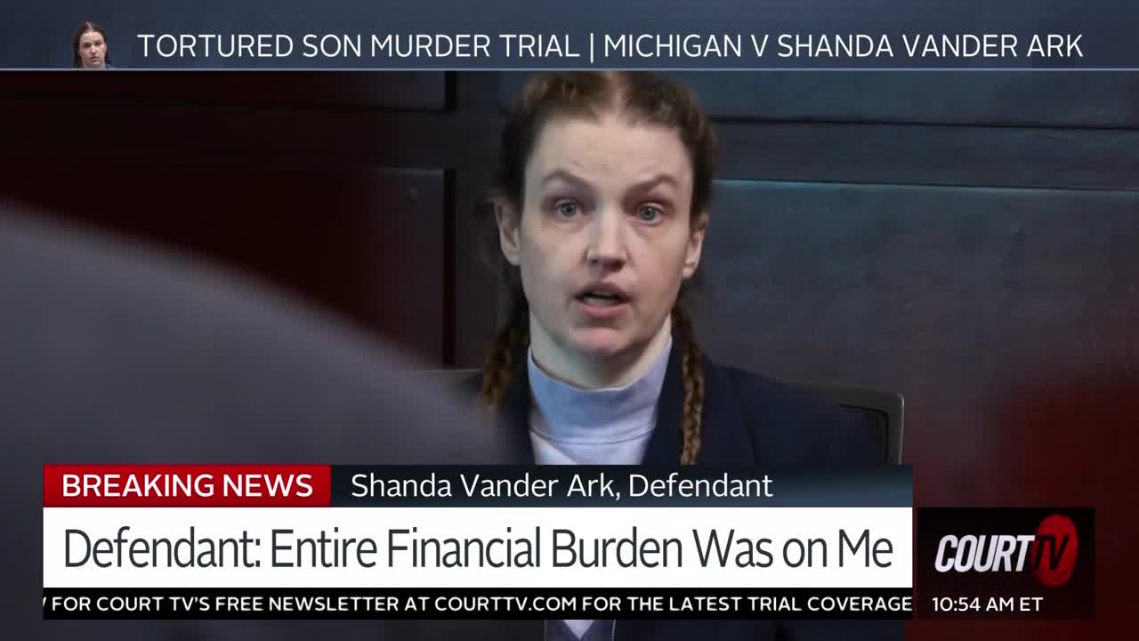 Tortured Son Murder Trial Defendant Shanda Vander Ark Testifies