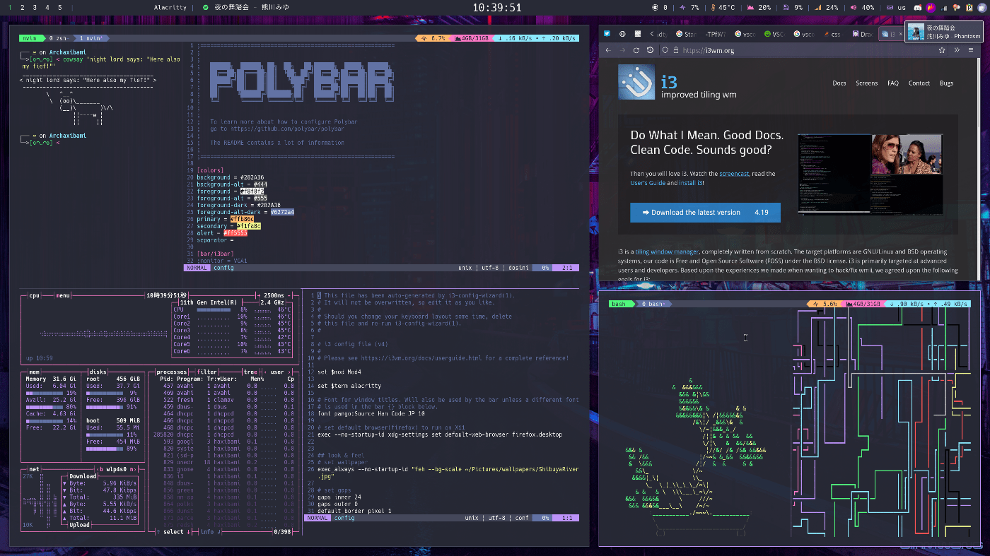 Waylandで動くタイル型ウィンドウマネージャ・swayを使う