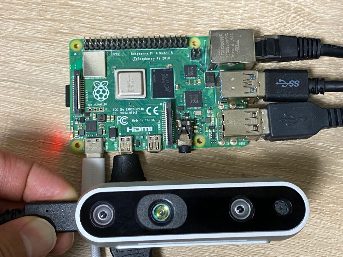 Raspberry Pi 4にUbuntu ROS Realsenseセットアップ