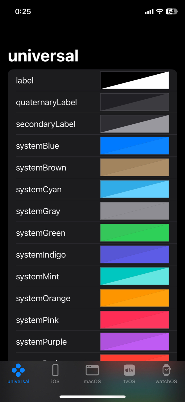 【SwiftUI】light/darkモードそれぞれの色を表示してくれるViewを作る