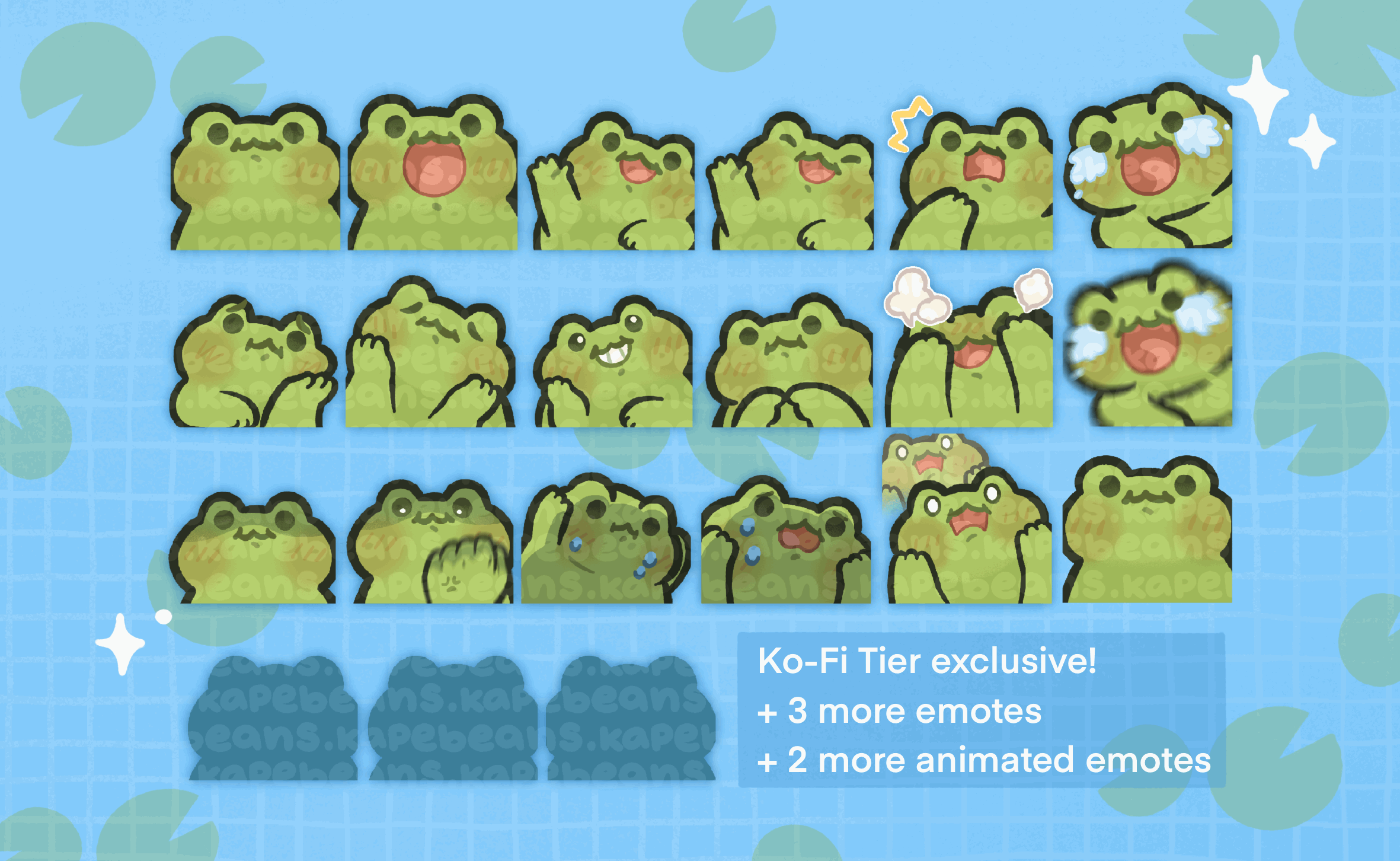 Froggo Emotes (KoFi Tier Version) bib's Kofi Shop Kofi ️ Where