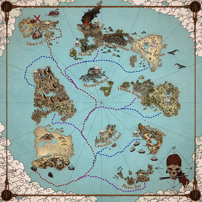 Pirate Islands Map Becka Designs's Kofi Shop Kofi ️ Where