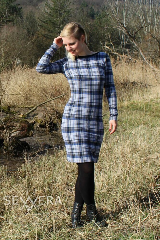 Winter Dress sewing pattern & instruction by Sewera