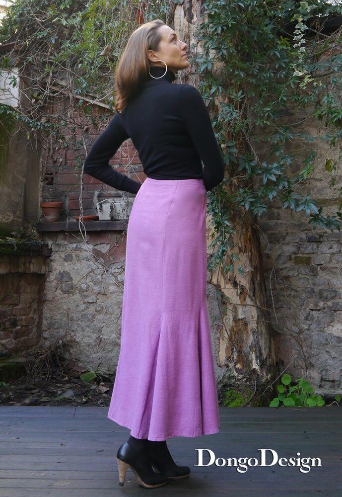 PDF sewing pattern EBook Godet skirt with instructions