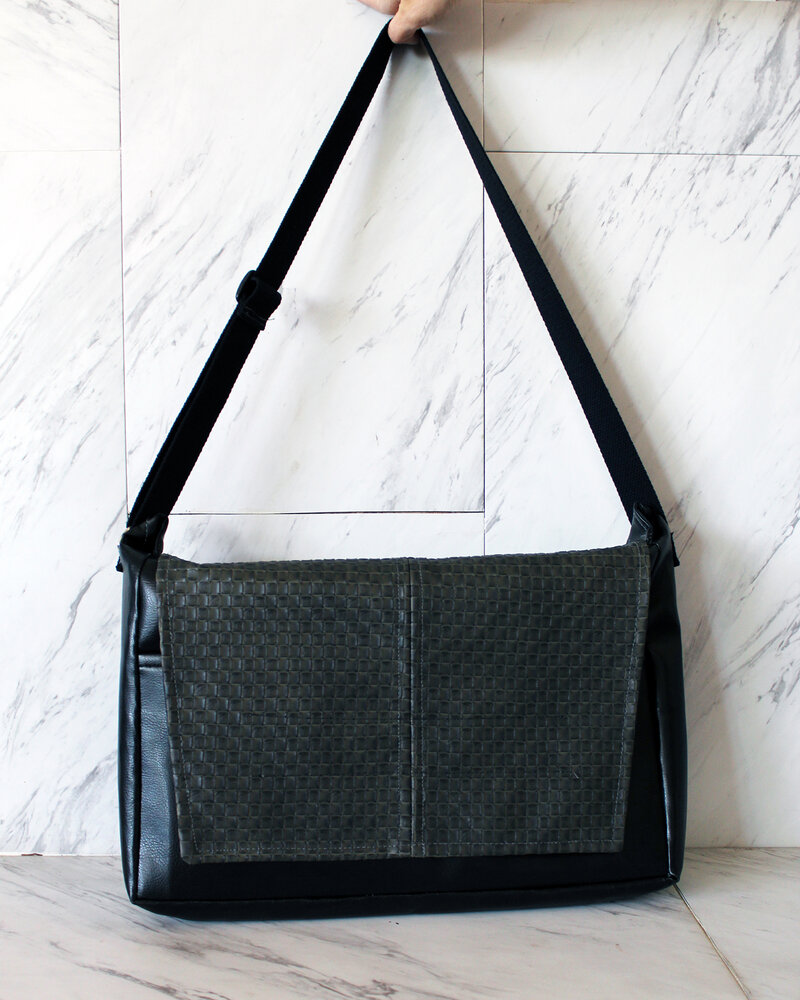 Adult Messenger Bag w/ Velcro Pockets