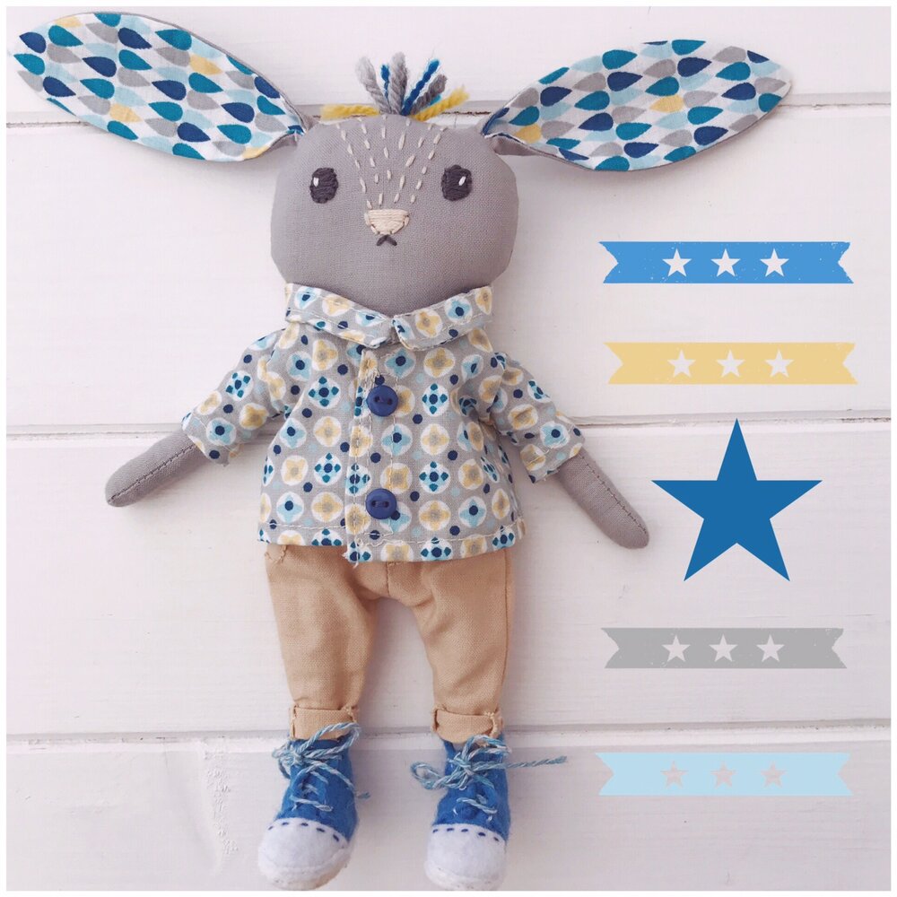 Mini Dress Up Bunny Rabbit Dolls 'Daisy and Harvey' PDF