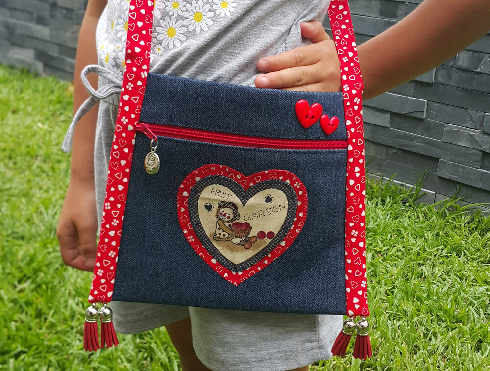 Easy Girls Bag PDF Sewing Pattern Children Tote Tutorial