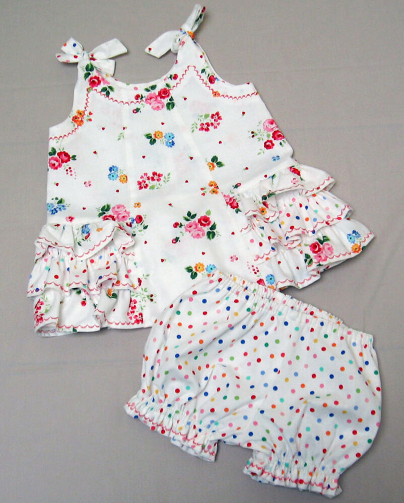 Baby dress & bloomers sewing pattern Sunny Dress & Bloomers